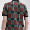 Polo de tartán Glitch para hombre Polo de tartán Glitch para hombre