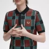 Polo de tartán Glitch para hombre Polo de tartán Glitch para hombre