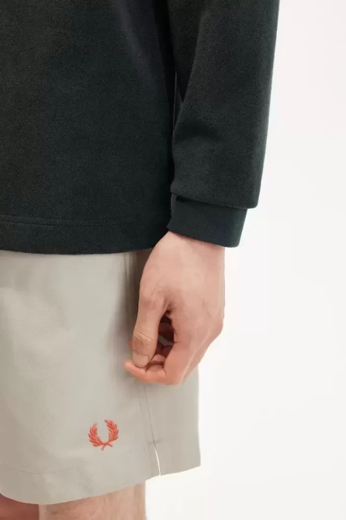 Polo de toalla relajado para hombre