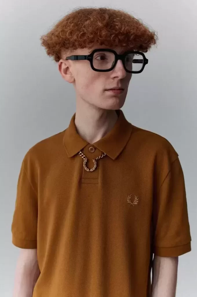 Polo de un botón para hombre