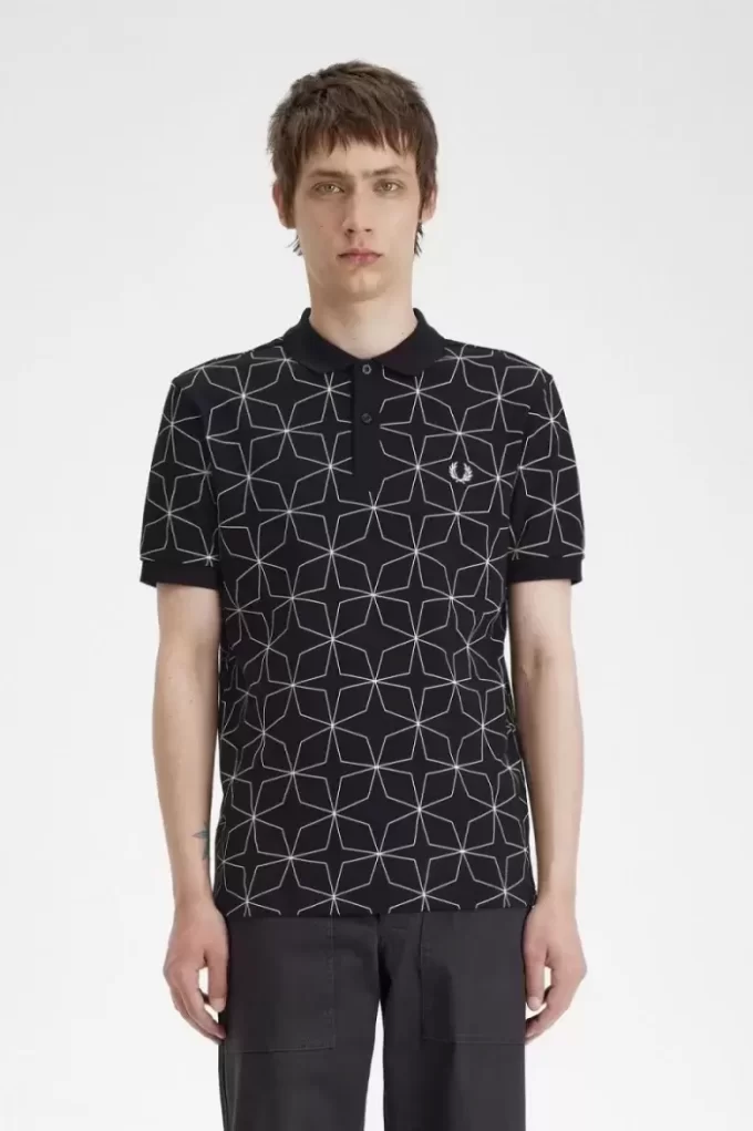 Polo geométrico para hombre Polo geométrico para hombre