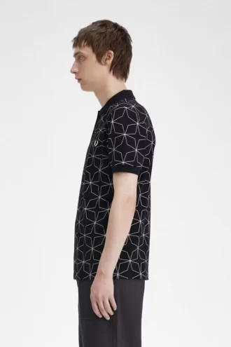 Polo geométrico para hombre
