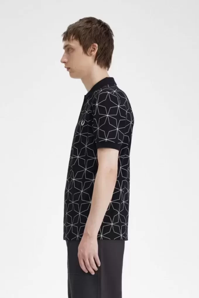 Polo geométrico para hombre Polo geométrico para hombre