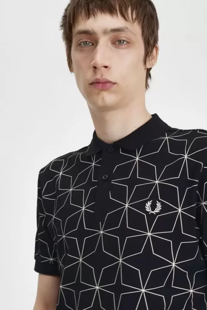 Polo geométrico para hombre Polo geométrico para hombre