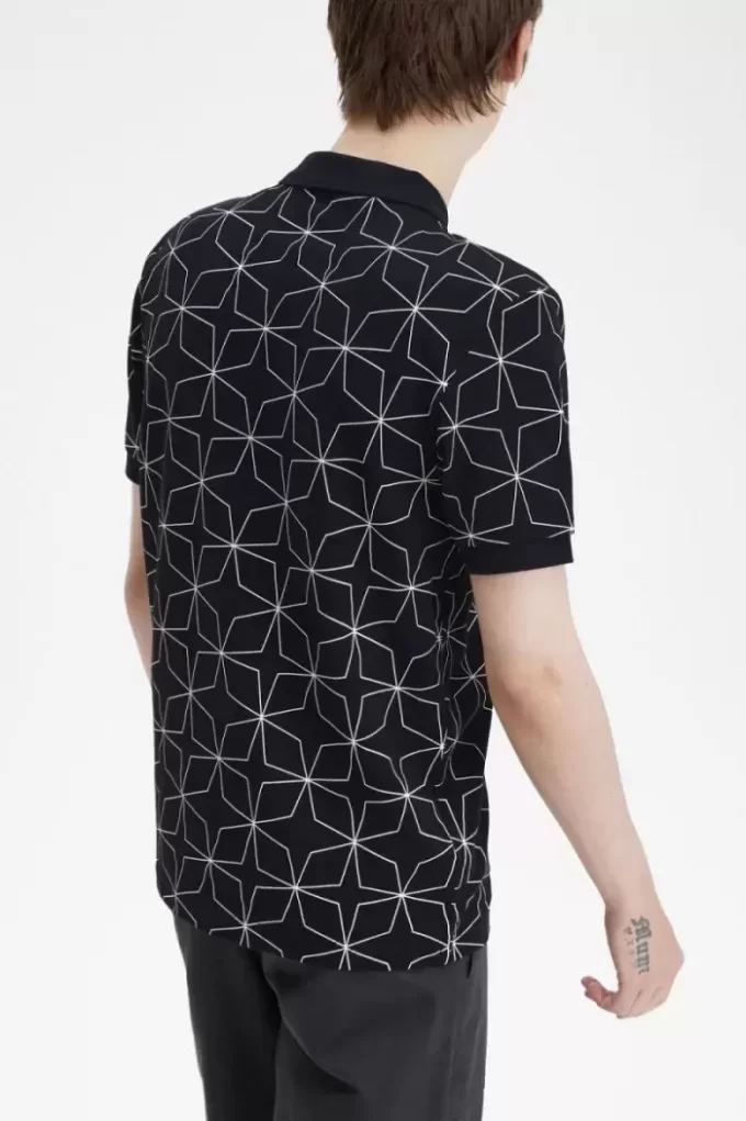 Polo geométrico para hombre Polo geométrico para hombre