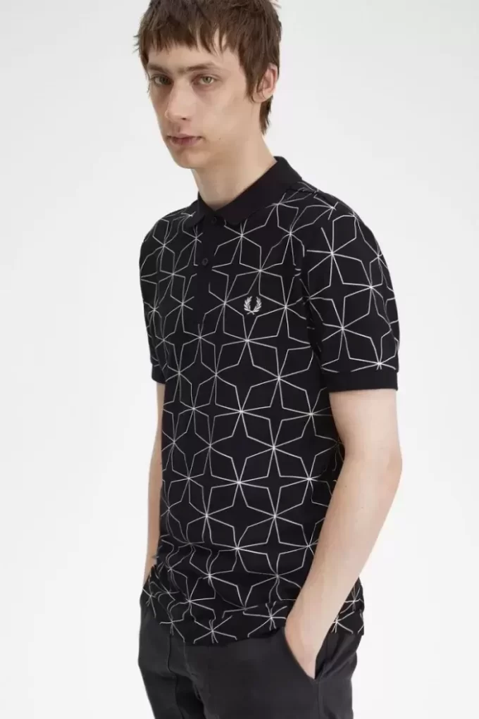 Polo geométrico para hombre Polo geométrico para hombre