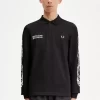 Polo gráfico de manga larga Noongoons para hombre