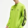 Polo gráfico de manga larga Noongoons para hombre