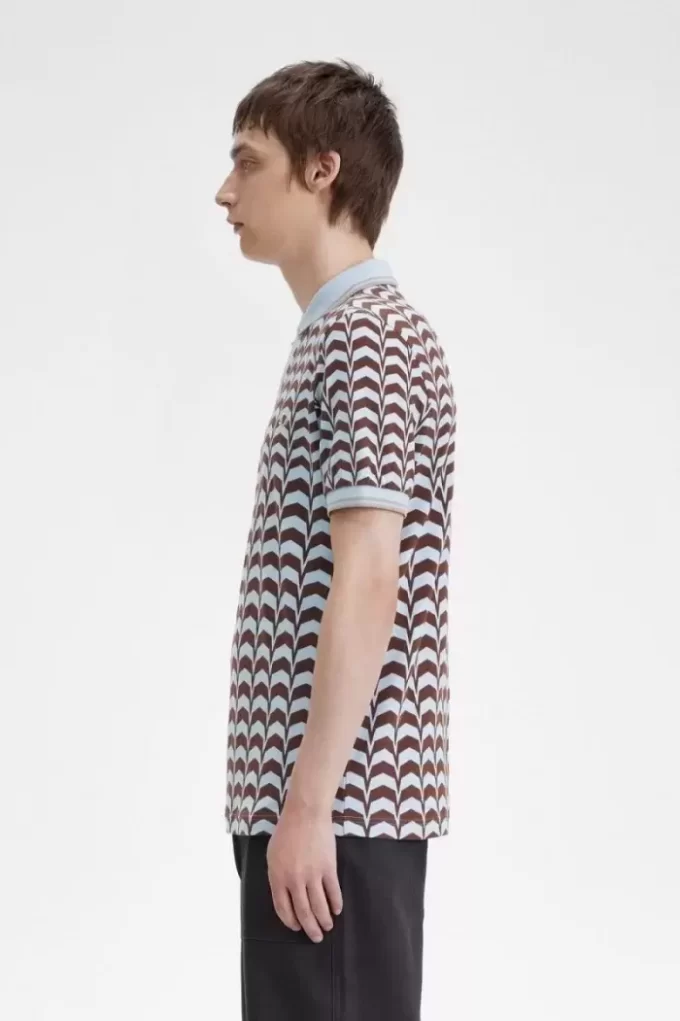 Polo para hombre con estampado llamativo Polo para hombre con estampado llamativo