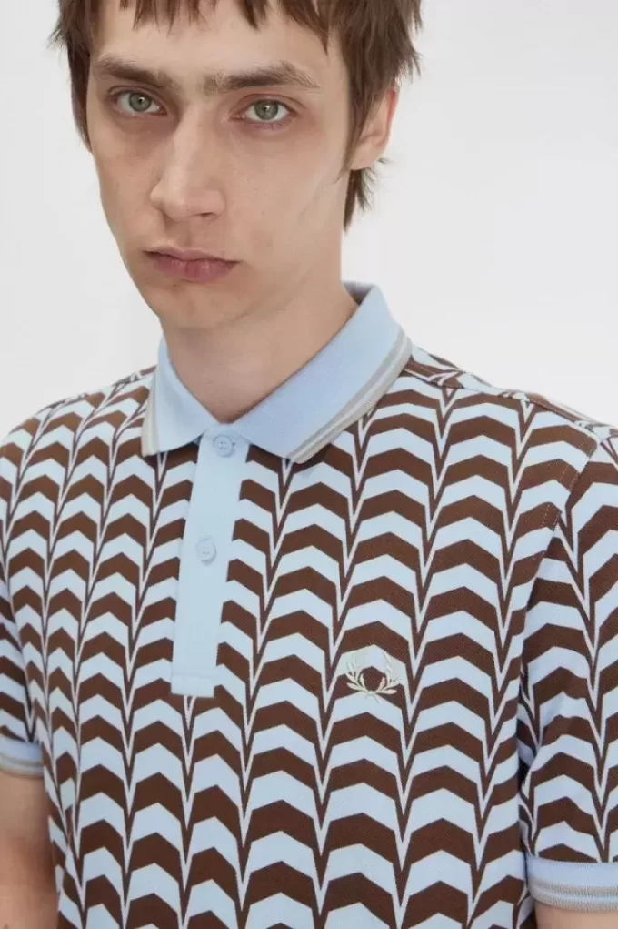 Polo para hombre con estampado llamativo Polo para hombre con estampado llamativo