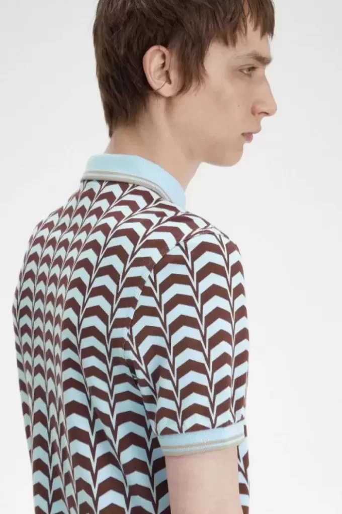 Polo para hombre con estampado llamativo Polo para hombre con estampado llamativo