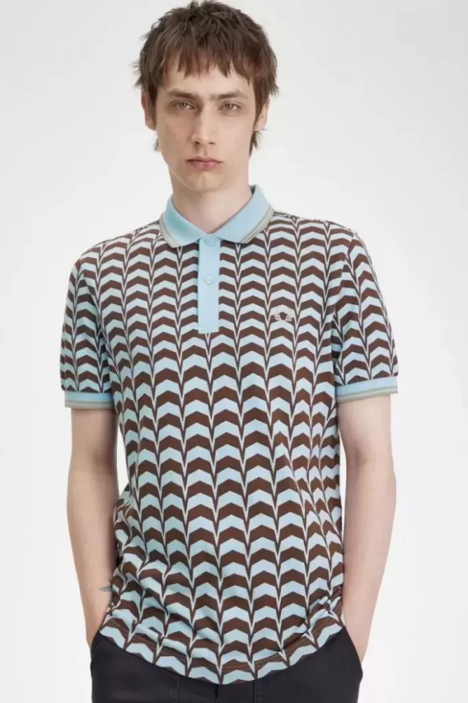 Polo para hombre con estampado llamativo Polo para hombre con estampado llamativo