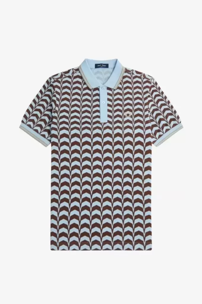 Polo para hombre con estampado llamativo Polo para hombre con estampado llamativo
