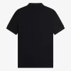 Polo texturizado con cuello y cremallera para hombre