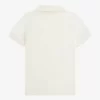 Polo texturizado con cuello y cremallera para hombre