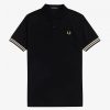 Polos con puños a rayas Polos con puños a rayas