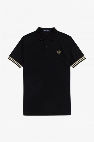 Polos con puños a rayas