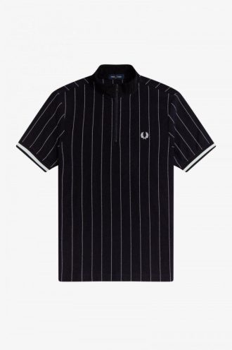 Polos de cuello alto con rayas finas