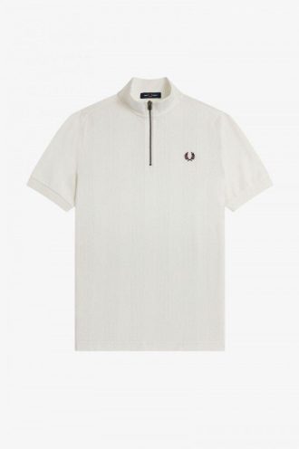 Polos de manga raglán con cuello y cremallera