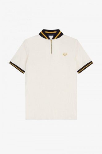 Polos de rayas con cuello de bombardero