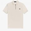 Polos de toalla con cuello con cremallera