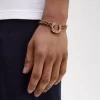 Pulsera de corona de laurel de doble cadena para mujer Pulsera de corona de laurel de doble cadena para mujer