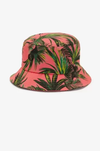 Sombreros tipo cubo con estampado de palmeras para mujer