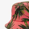 Sombreros tipo cubo con estampado de palmeras para mujer