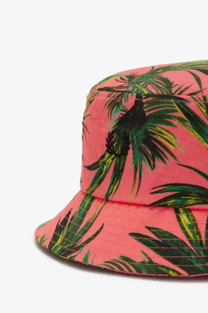 Sombreros tipo cubo con estampado de palmeras para mujer
