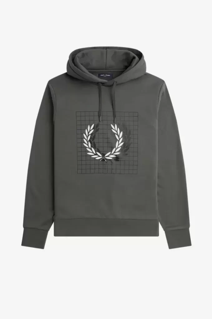 Sudadera con capucha y diseño de corona de laurel para hombre Sudadera con capucha y diseño de corona de laurel para hombre