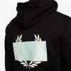 Sudadera con capucha y estampado de corona de laurel