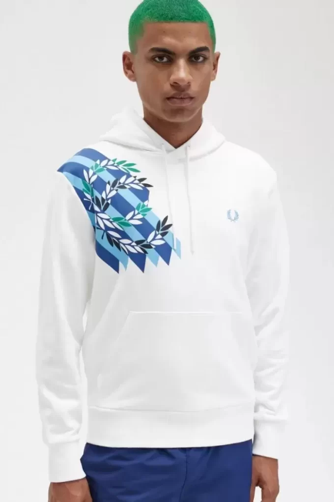 Sudadera con capucha y estampado de corona de laurel para hombre Sudadera con capucha y estampado de corona de laurel para hombre