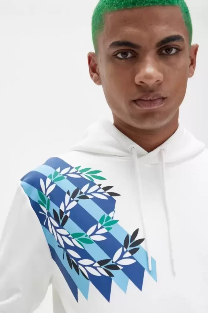 Sudadera con capucha y estampado de corona de laurel para hombre Sudadera con capucha y estampado de corona de laurel para hombre