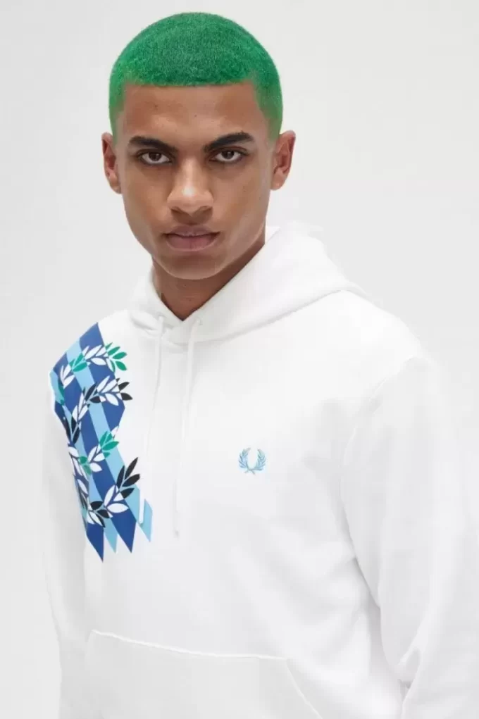 Sudadera con capucha y estampado de corona de laurel para hombre Sudadera con capucha y estampado de corona de laurel para hombre