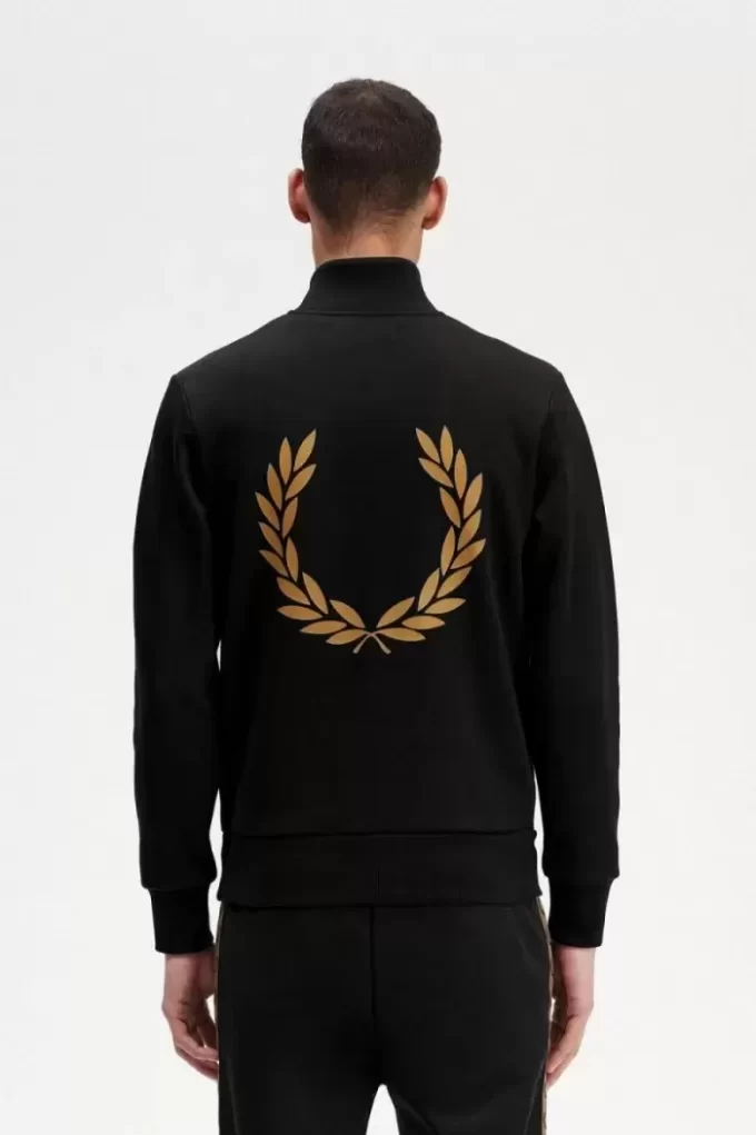 Sudadera con media cremallera y doble gráfico para hombre Sudadera con media cremallera y doble gráfico para hombre