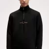 Sudadera con media cremallera y doble gráfico para hombre Sudadera con media cremallera y doble gráfico para hombre