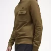Sudadera de cuello redondo con detalle de bolsillo para hombre Sudadera de cuello redondo con detalle de bolsillo para hombre