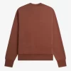 Sudadera de cuello redondo con detalle de insignia para hombre Sudadera de cuello redondo con detalle de insignia para hombre