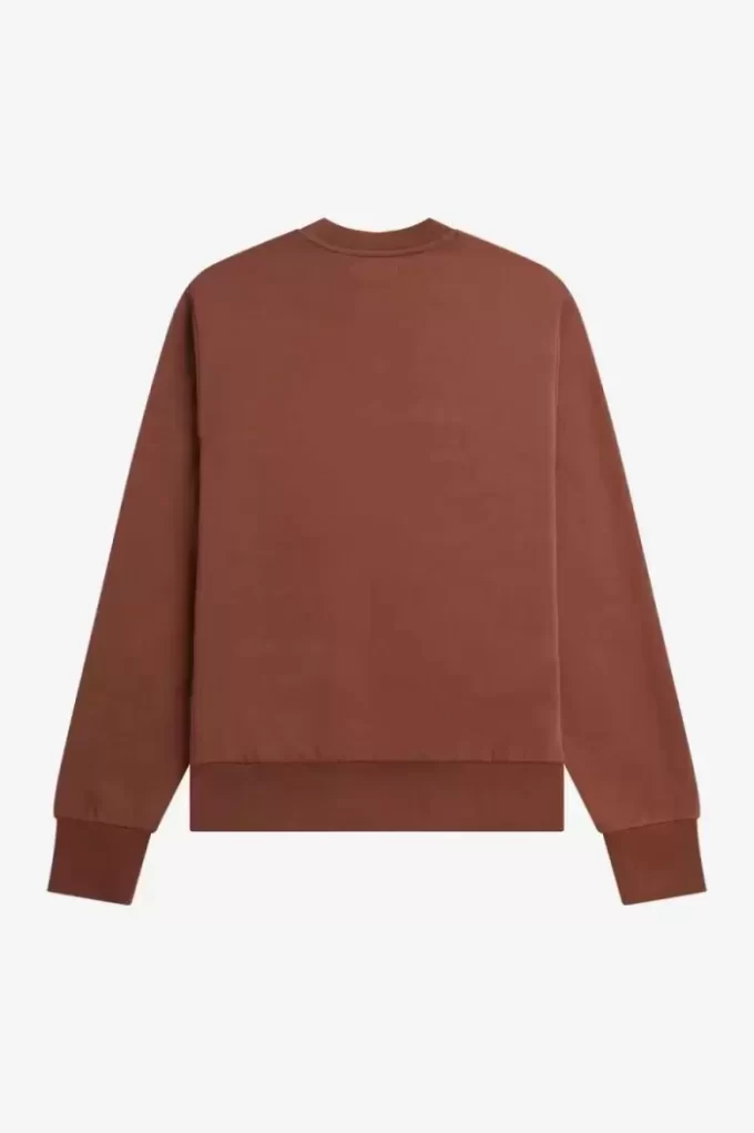 Sudadera de cuello redondo con detalle de insignia para hombre Sudadera de cuello redondo con detalle de insignia para hombre