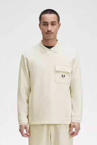 Sudadera de manga larga con cuello redondo para hombre
