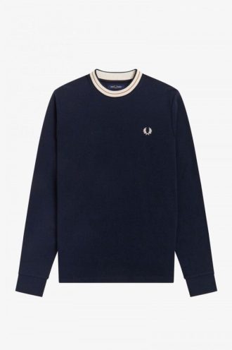 Sudadera de manga larga con punta de tranvía