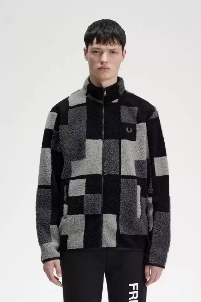 Sudadera polar Pixel Borg para hombre