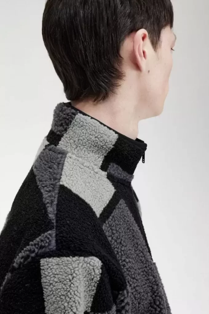 Sudadera polar Pixel Borg para hombre