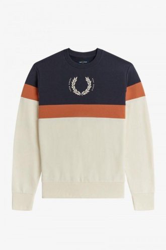 Sudaderas con bloques de color estampados