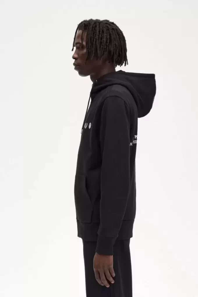 Sudaderas con capucha y cremallera en contraste para hombre