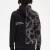 Sudaderas con capucha y cremallera en contraste para hombre