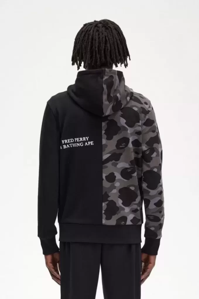 Sudaderas con capucha y cremallera en contraste para hombre