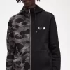 Sudaderas con capucha y cremallera en contraste para hombre