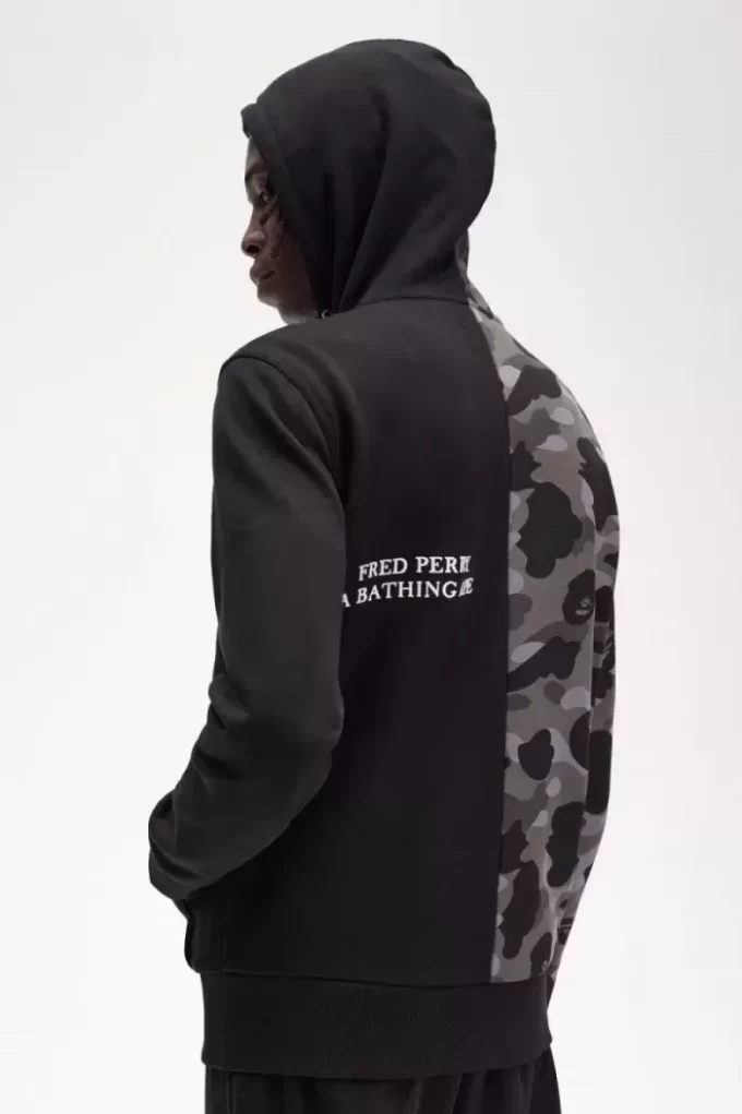 Sudaderas con capucha y cremallera en contraste para hombre