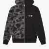 Sudaderas con capucha y cremallera en contraste para hombre